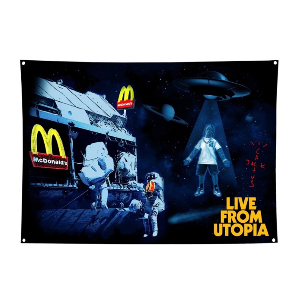 Travis Scott x Mcdonald’s tapestry